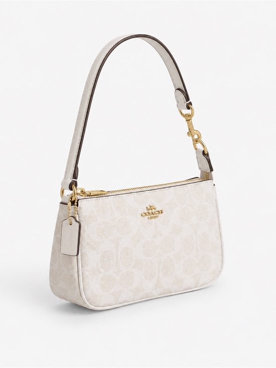 Coach Handbags - Coach Cream Nolita Jacquard Shoulder Bag with Gold Hardware